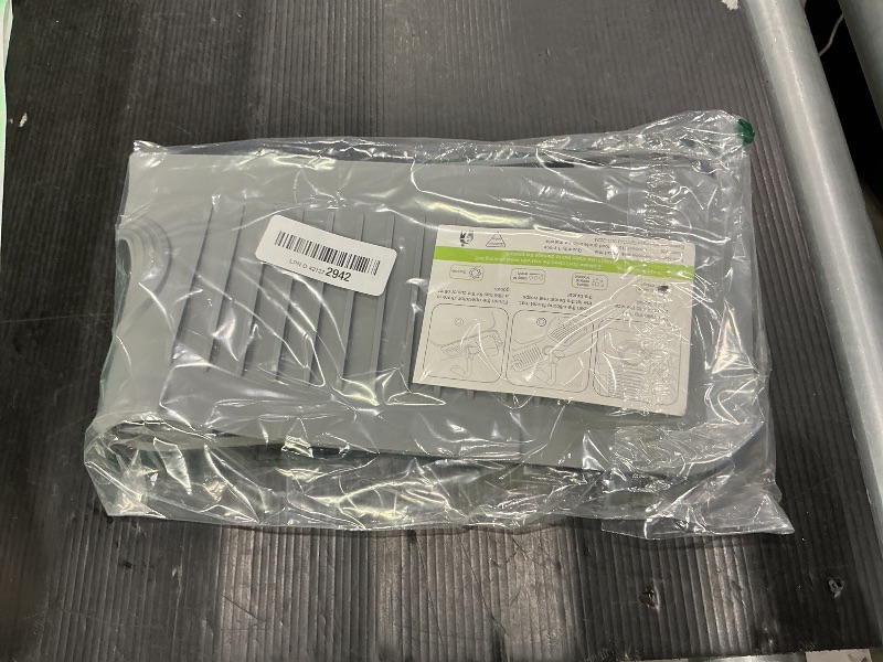 Photo 1 of 24 Inch Longer Faucet Mat for Kitchen Sink [5° Slope Fast Self-draining]Bathroom Kitchen Sink Splash Guard Silicone Sinks Faucet Mat Splash Guard for Kitchens Sinks Area Tidy Splashs Draining Mats