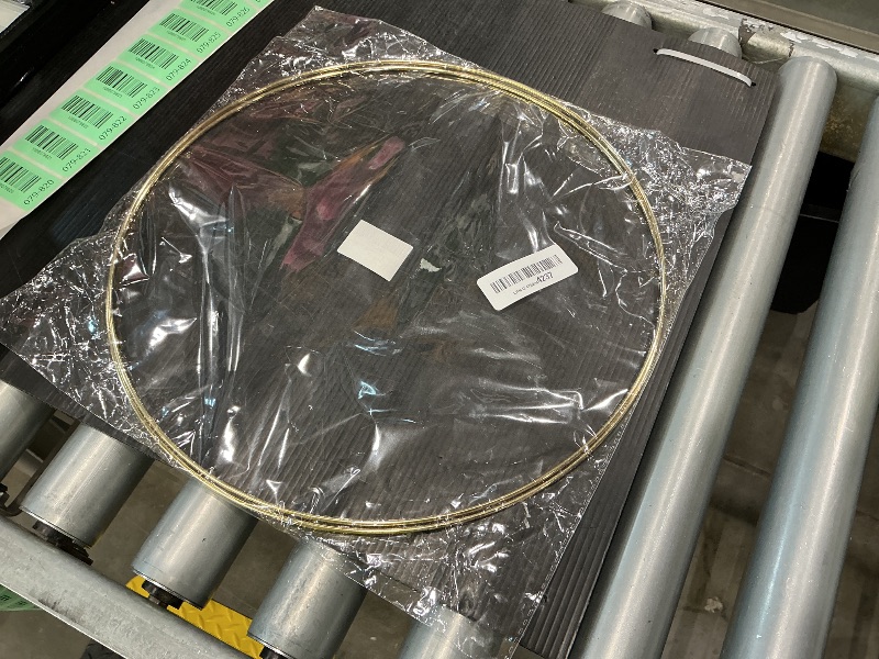 Photo 1 of 2 Pack 14 Inch Large Metal Floral Hoop Wreath Macrame Gold Hoop Rings for Making Wedding Wreath Decor and DIY Dream Catcher Wall Hanging Crafts
