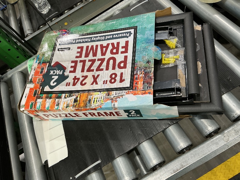 Photo 1 of [2 Pack] Puzzle Frame Kit to Display Your Puzzles - Easy to Assemble Frames for Jigsaw Puzzles - Puzzle Mounting Kit with Screws - 18x24
