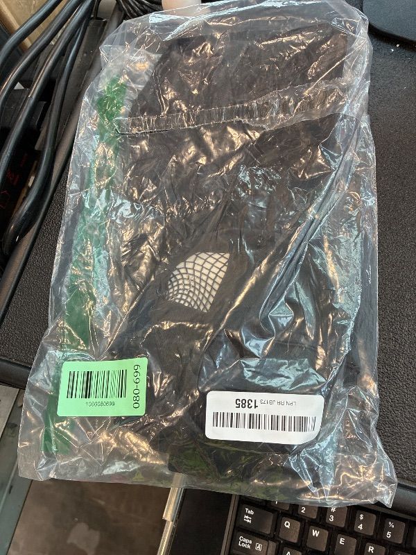 Photo 1 of *PARTIAL SET - Missing the white cuffs & tail*
Sucrain Black and White Bunny Costume Set Including Rabbit Ears Headband, Bow Tie, Cuff, Gloves and Rabbit Tail Accessoriesfor Adult Party Halloween Accessories