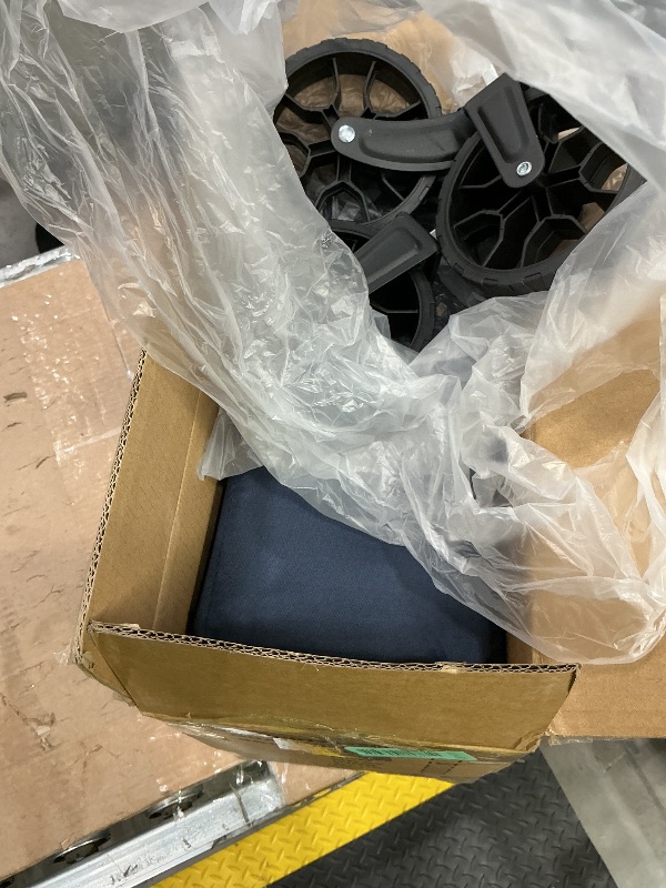 Photo 1 of ***SEE CLERK COMMENTS*** Navy Collapsible Wagon Cart with Wheels Foldable - Folding Utility Heavy Duty Wagons Carts for Grocery Sports Garden Shopping Camping