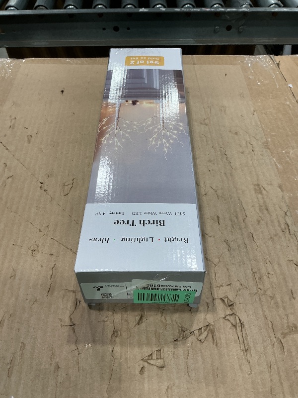 Photo 1 of PEIDUO Christmas Decorations Indoor, 2 FT Birch Tree with LED Lights, Fairy Light Spirit Tree for Christmas Decor, Warm White Lighted Birch Trees for Home Decor Indoor, Battery Powered, Timer (2PK)