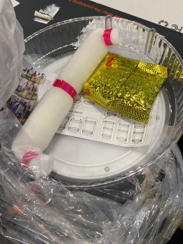 Photo 1 of *MISSING ITEMS UNKNOWN*
360° Rotating Makeup Organizer, Large-Capacity Skincare Make Up Storage 3 Tier Perfume Organizers Cosmetic Dresser Organizer with Makeup Brush Holder, Fits Bedroom, Bathroom, Vanity Shelf Countertop