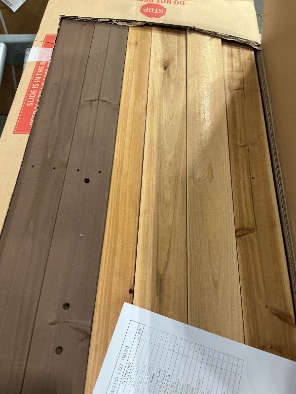 Photo 1 of *PARTIAL SET - ONLY Boxes 1/3 & 3/3; MISSING Box 2/3*
Backyard Discovery Lakewood Cedar Wood Swing Set with Wave Slide, Clubhouse, Playhouse, Snack Bar Window, Picnic Area, Belt Swings, Trapeze, Full Front Door, Windows, Step Ladder, Outdoor Playset