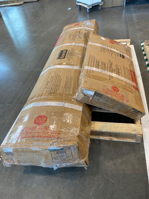 Photo 1 of *PARTIAL SET - ONLY Boxes 1/3 & 3/3; MISSING Box 2/3*
Backyard Discovery Lakewood Cedar Wood Swing Set with Wave Slide, Clubhouse, Playhouse, Snack Bar Window, Picnic Area, Belt Swings, Trapeze, Full Front Door, Windows, Step Ladder, Outdoor Playset