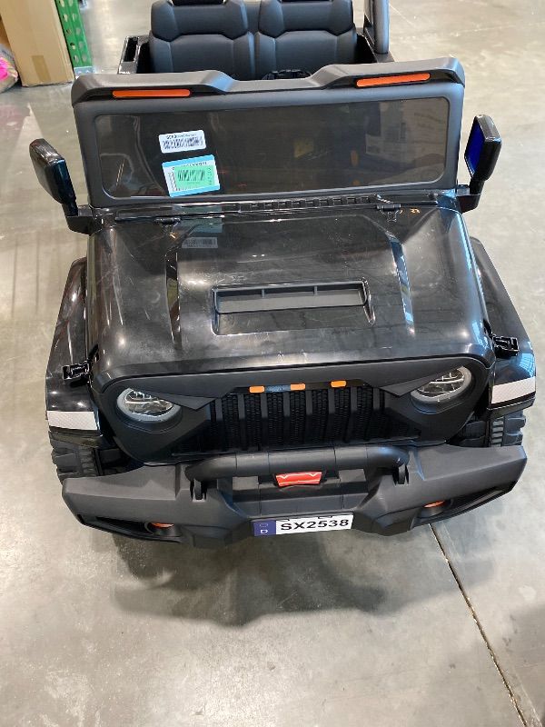 Photo 1 of *USED*
24V Ride on Toys, 2 Seater Kids Ride on Truck Car, Parent Remote Control, 4WD 800w Motor, 3 Adjustable Speeds, Built-in Music Player, Kids Electric Ride on Toys with Easy Assembly, Black