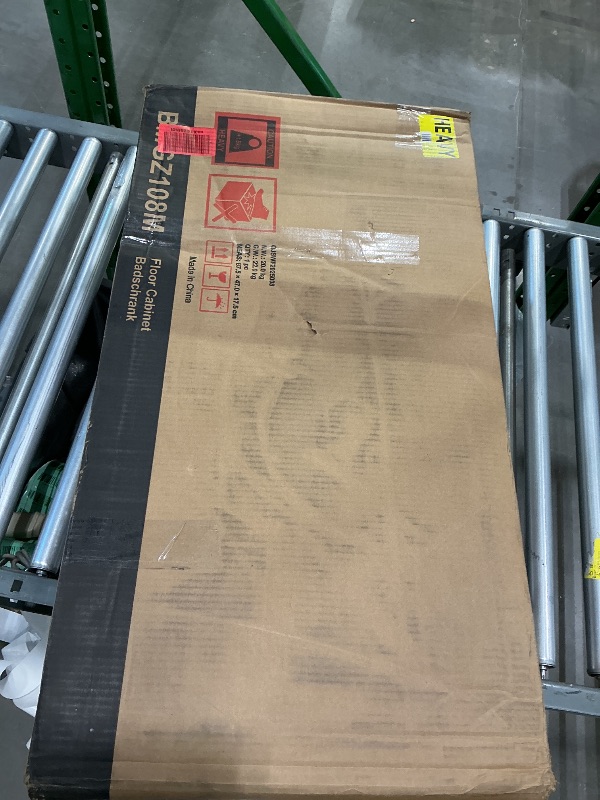 Photo 1 of *MINOR DAMAGE - USED*
Rovaurx Rattan Storage Cabinet with Doors, Modern Accent Bathroom Floor Cabinet, Sideboard Buffet for Living Room, Entryway, Dining Room and Kitchen, Natural BMGZ108M