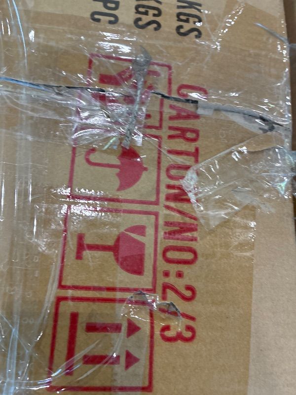 Photo 1 of **BOX 2OF3, SEE CLERK NOTES**Meridian Furniture Grande Collection Modern | Contemporary Velvet Upholstered Bed with Luxurious Deep Button Tufting and Stainless Steel Legs in Polished Chrome Finish, White, Queen