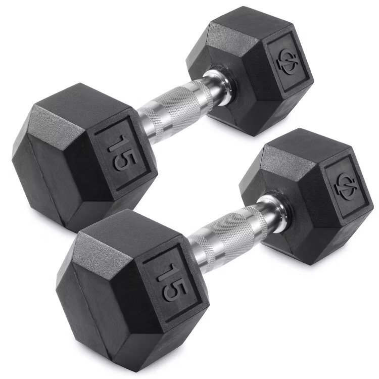 Photo 1 of *USED*
15 pound dumbbell set
