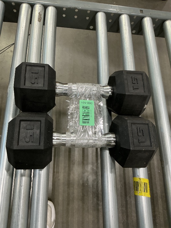 Photo 1 of *USED*
15 pound dumbbell set
