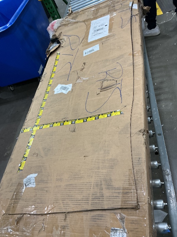 Photo 1 of **NO BOX SPRING NEEDED**YITAHOME Queen Bed Frame with Storage Headboard, Platform Upholstered Bed with LED Lights & Charging Station,- Brown