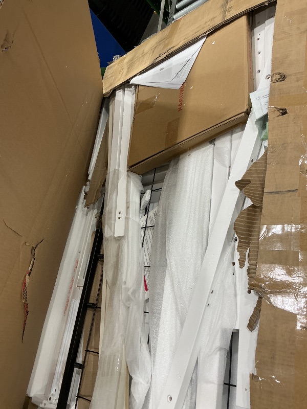 Photo 1 of ***MISSING PIECES*** Graco Hadley 5-in-1 Convertible Crib & Changer (White) – GREENGUARD Gold Certified, Fits Standard Crib Mattress, Converts to Toddler Bed and Full Bed, 4 Adjustable Mattress Heights