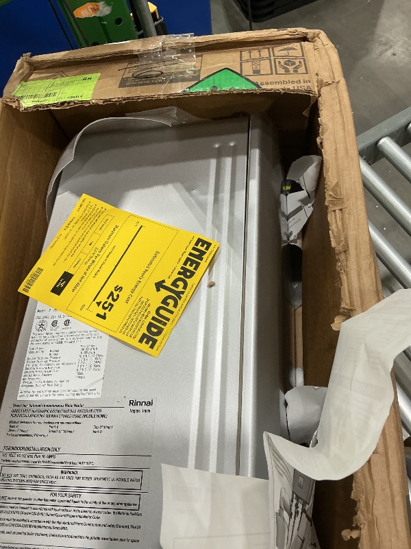 Photo 1 of *USED*
Rinnai RE199iN Non-Condensing Natural Gas Tankless Water Heater, Up to 9.8 GPM, Indoor Installation, 199,000 BTU
