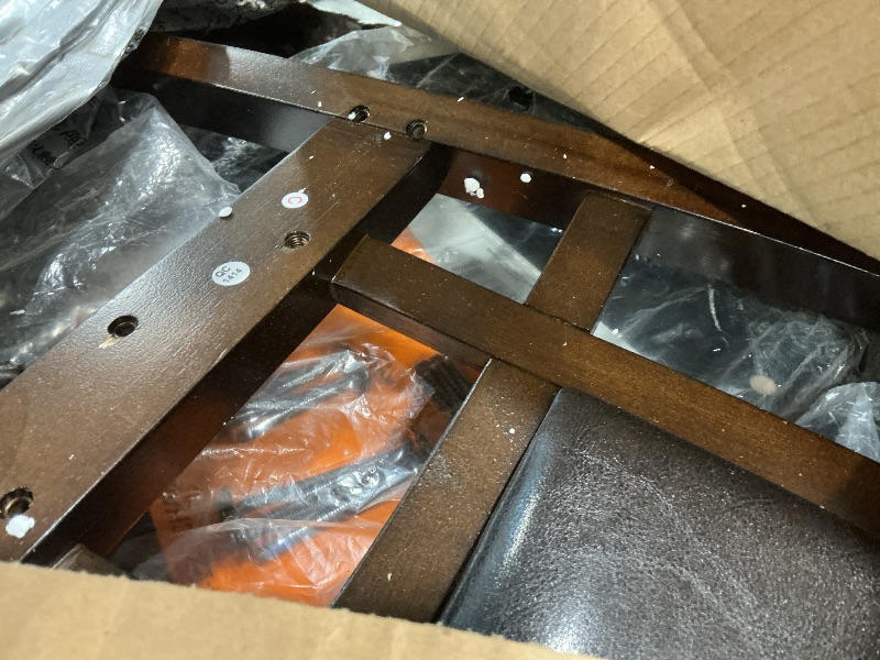 Photo 1 of **UNKNOWN MISSING PIECES**Signature Design by Ashley Bennox 5 Piece Counter Height Dining Set, Includes Table & 4 Barstools, Brown