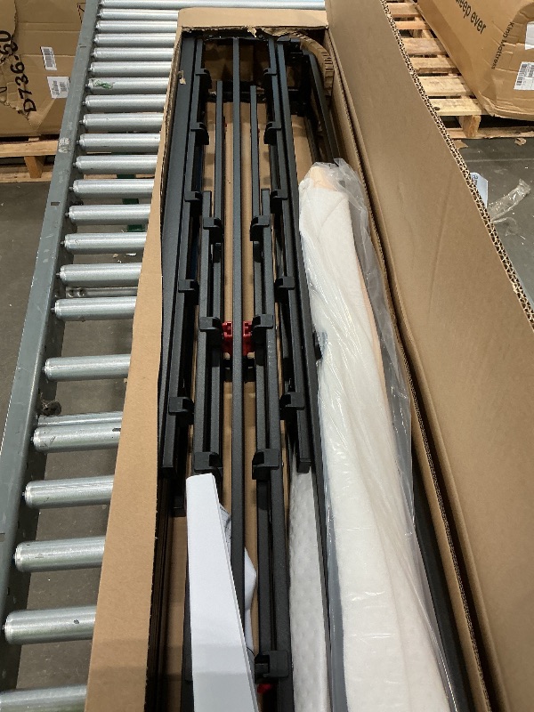 Photo 1 of *MISSING PARTS UNKNOWN*
Amazon Basics Smart Box Spring Bed Base, 5-Inch Height Mattress Foundation, Tool-Free Easy Assembly, Queen, 79"L x 59.5"W x 5"H, White