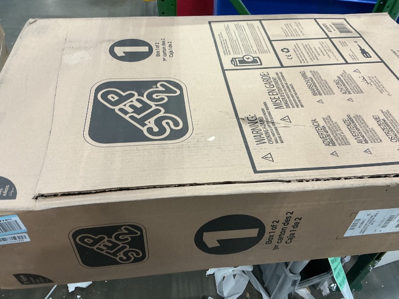 Photo 1 of **BOX 1/2 ONLY, UNKNOWN MISSING PIECES**Step2 Neat & Tidy Cottage Kids Playhouse, Indoor/Outdoor Playset, Interactive Play with Sounds, Made of Durable Plastic, for Toddlers 1.5+ Years Old, Grey