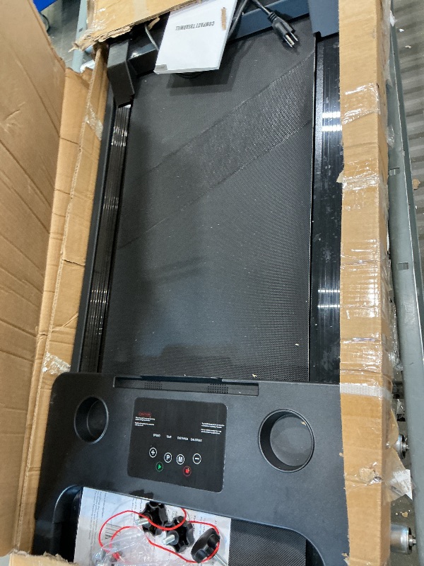 Photo 1 of AoraPulse Portable Foldable Treadmills for Home, Small Folding Treadmill for Home Office with 300 LBS Capacity, Walking Running Exercise Electric Compact Treadmill with LED Display