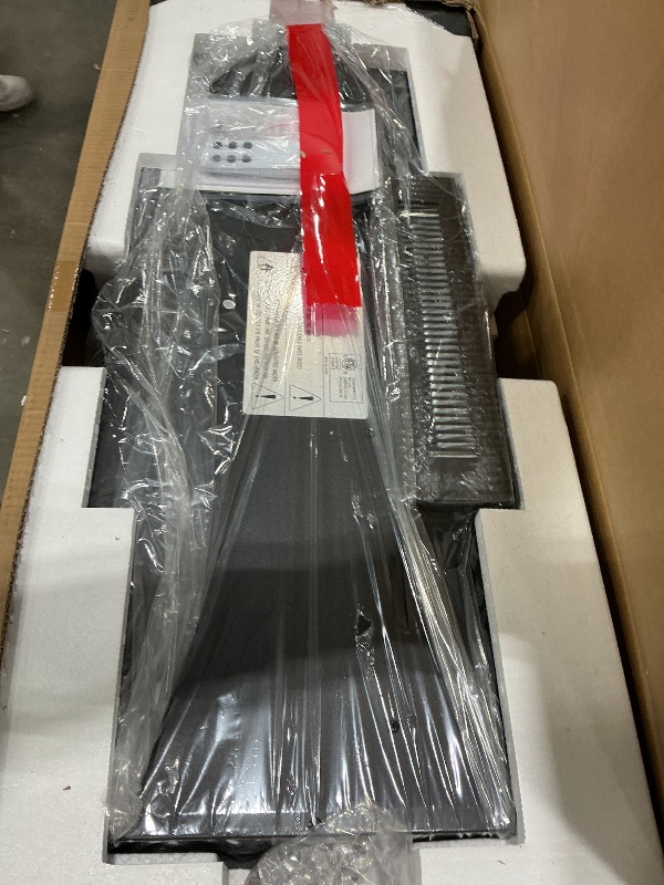 Photo 1 of OneBlis 80" Fireplace TV Stand with Power Outlet for TVs UP to 90", Electric Fireplace Entertainment Center with LED Lights & Storage Cabinets, TV Console for Living Room, Office, Black-Black