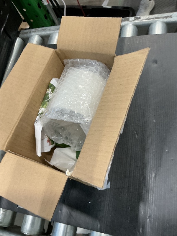 Photo 1 of *MINOR DAMAGE - USED*
Mkono Fake Plants in Ceramic Pot, 11" Potted Artificial Plants for Home Decor Indoor Faux Green Leaf Plant with Modern White Planter for Desk Shelf Office Room Decoration (Pothos)