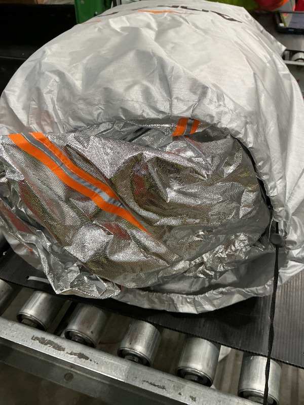 Photo 1 of *MINOR DAMAGE - USED*
ANITANT Heavy Duty Large Car Cover Mini Van Cover Waterproof All Weather Rain UV and Sun Protector Scratch Free Cotton Four Seasons Full Exterior Covers Fit MPV 191" to 206"