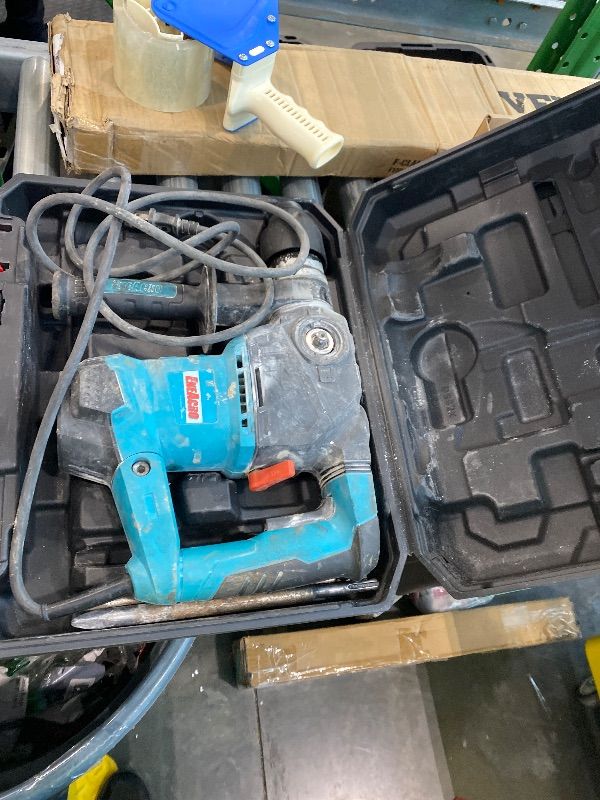 Photo 1 of ***VERY USED*** ***MISSING PARTS*** ENEACRO 1-1/4 Inch SDS-Plus 12.5 Amp Heavy Duty Rotary Hammer Drill, Safety Clutch 3 Functions with Vibration Control Including Grease, Chisels and Drill Bits with Case