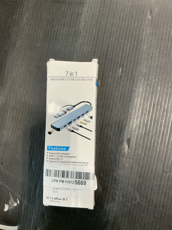 Photo 1 of ?Upgrade? USB C/USB Hub, BERLAT Aluminum 7 in 1 USB C & USB Hub with USB 3.0, USB 2.0 Ports for PC/Laptops/MacBook Pro/Air/iMac/iPad and More Devices