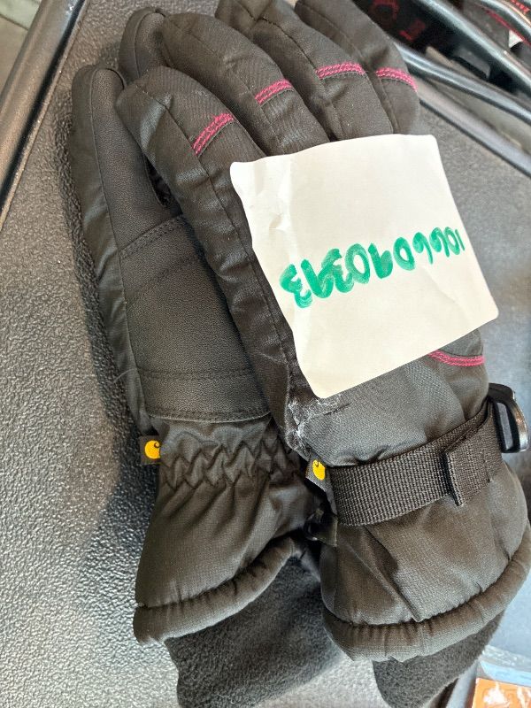 Photo 1 of **MINOR DAMAGE - USED**
Carhartt Women's Waterproof Insulated Knit Cuff Glove, Black, Large
