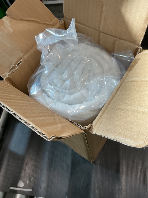 Photo 1 of Amazon Basics Hypoallergenic Quilted Mattress Topper Pad, Cover 18 Inches Deep, Full, White