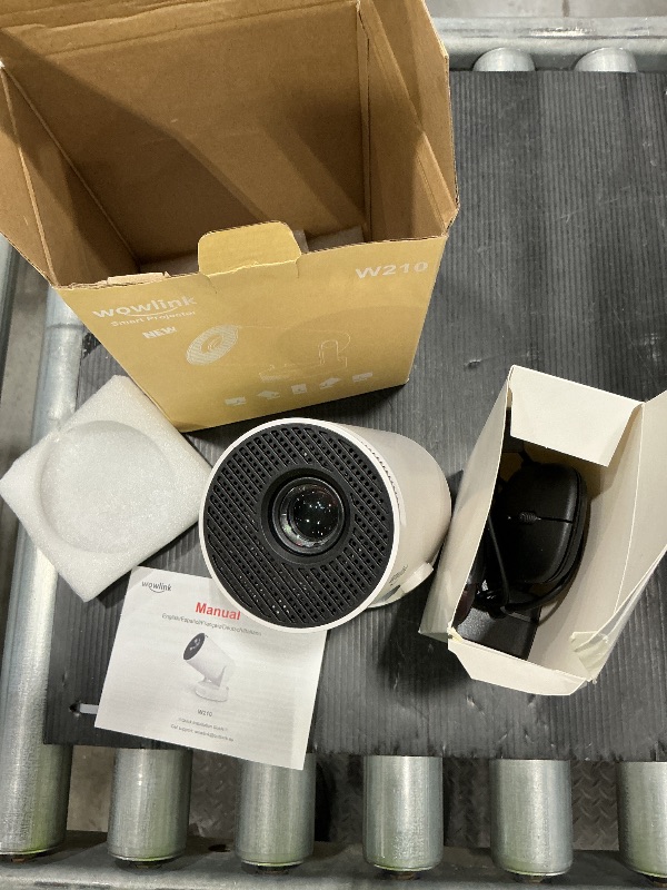 Photo 1 of [Built-in Apps & 2025 Upgraded] Mini Projector with WiFi 6 and Bluetooth 5.4 Support 4K 1080P Auto Keystone 180° Rotatable Projector Portable Compatibile with HDMI/TV Stick/Memory Stick/Laptop, White