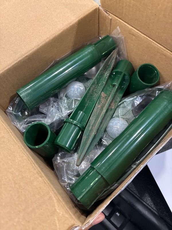 Photo 1 of **UNTESTED**
2 Pack Solar Animal Repeller for Raccoons, Deer & Squirrels - Ultrasonic & Strobe Light, Outdoor Deterrent for Cats, Dogs, Raccoons, Rabbits, Skunks, Foxes & More