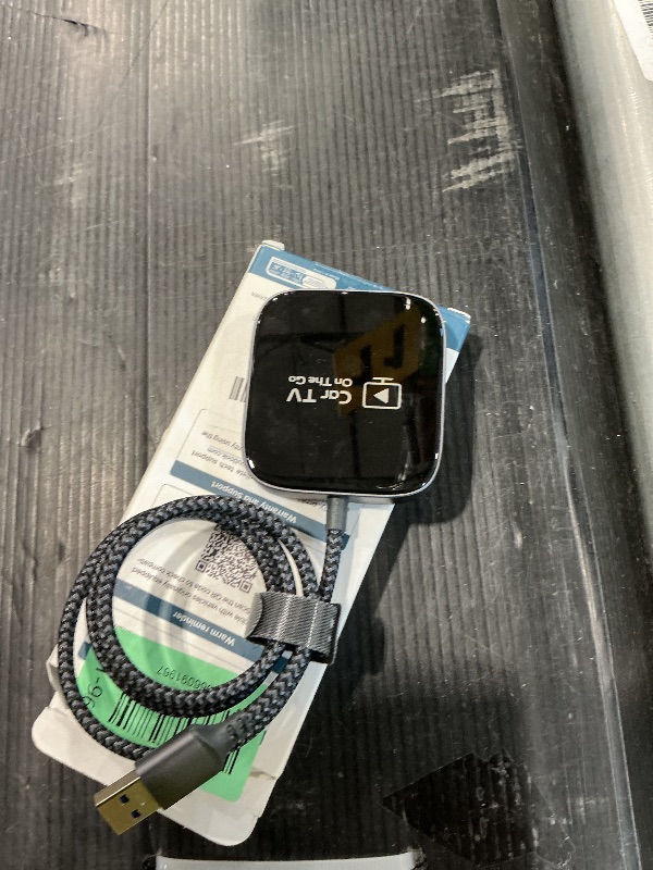 Photo 1 of **Missing Part - Adapter missing**
2-in-1 Wireless CarPlay Adapter & Car TV Mate Pro 2025 [Anti-Interference, Aluminum Case] Convert Wired to Wireless Apple Car Play or HDMI for TV Stick, Fit for 2016+ Cars, Christmas for Gift for Men