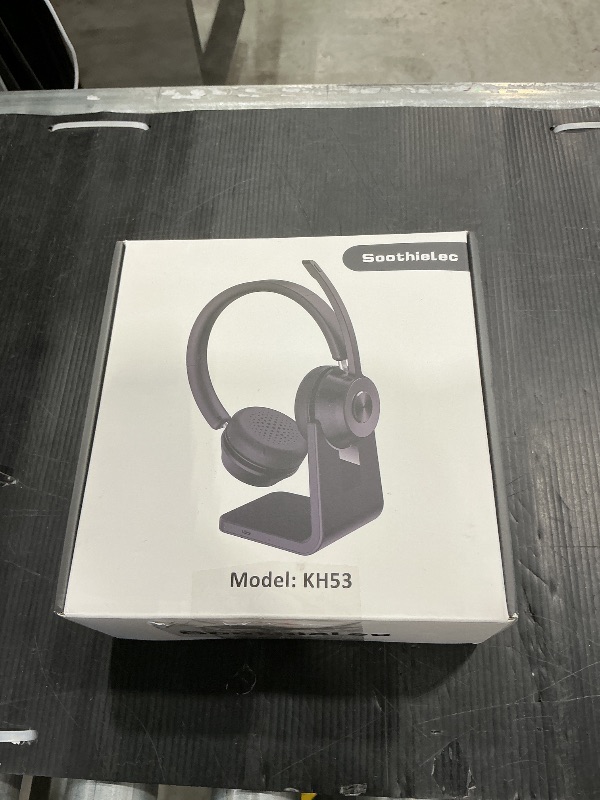 Photo 1 of (Upgraded Version) Wireless Headset, Bluetooth Headset with Noise Cancelling Microphone, Best Headphones with Mic Mute & USB Dongle for PC/Computer/Laptop/Cell Phones/Remote Work/Call Center