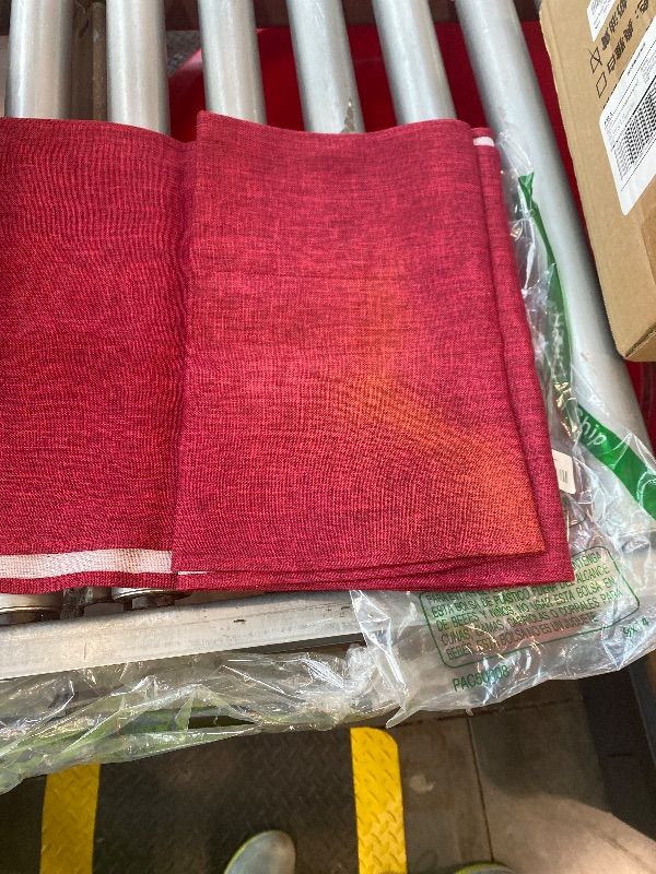 Photo 1 of **MINOR DAMAGE**
 Mode Dark Red Table Runner, Seasonal Christmas Valentine's Washable Kitchen Dining Table Decoration for Home Party Decor 13x72 Inch