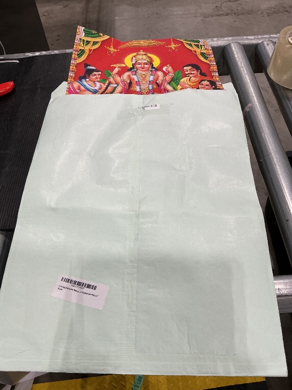 View 2 of ***NO FRAME*** Lord Satyanarayana Swamy Bhagwan Satyanarayan Pooja Photo poster Wall Painting Framed Home Decor Item Diwali Gift Item Indian religious item Pack of 1