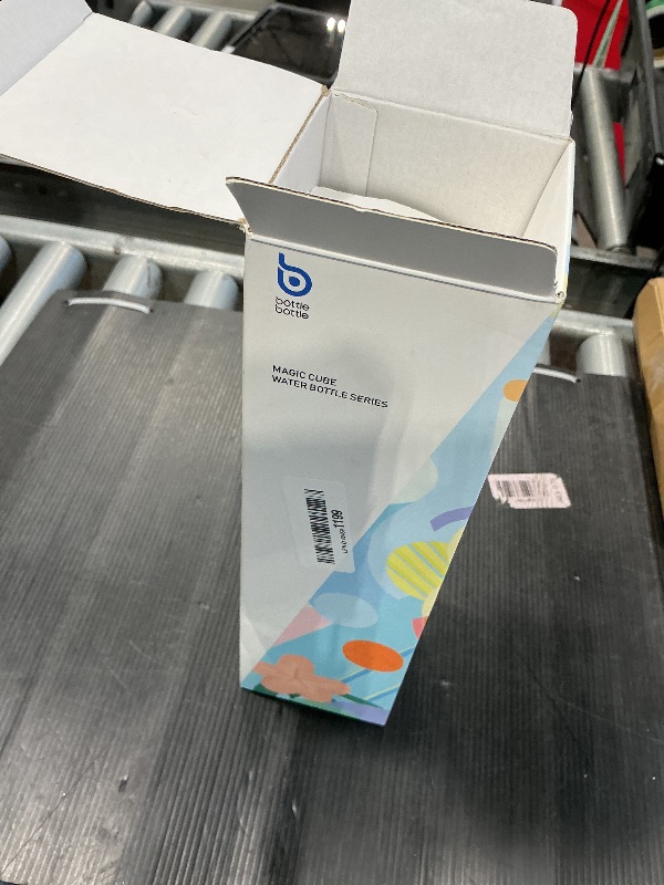 Photo 1 of **MISSING STRAW LID** BOTTLE BOTTLE Insulated Water Bottle for Sports with Straw,2 lids,18 oz 3IN1 Water Bottles for Slim Can Coolers and Kids Tumbler, Stainless Steel Metal Bottles for Outdoor Activities(Blue)