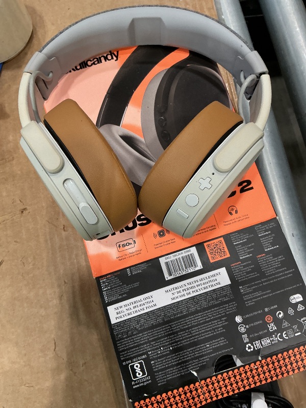 Photo 1 of *USED*
Skullcandy Crusher ANC 2 Wireless Over-Ear Bluetooth Headphones with Multi-Sensory Bass, Active Noise Cancelling, Up to 60 Hours Battery, Microphone for iPhone Android - Black/Asphalt