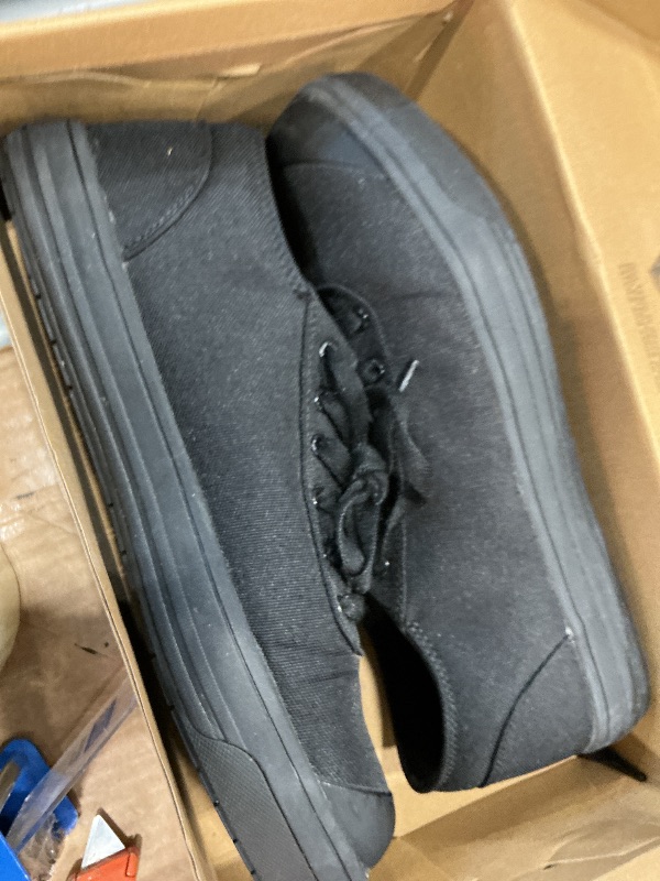 Photo 1 of Avenger Blade Work Shoe by FSI;; Oil Resistant, Slip Resistant, Safety Toe Cap, EVA Midsole, Rubber Outsole, Low Top, A323 - Black/Black; Size 11 Wide Width