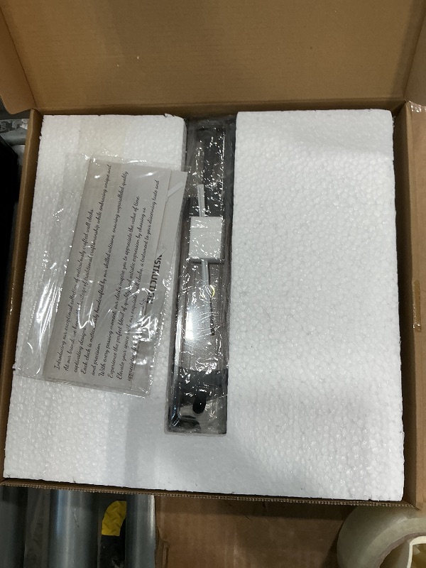 Photo 1 of Maxstar Round Wall Clock for Living Room Decor Battery Operated Non Ticking Silent Vintage Black Metal Wood Clocks for Home Living Room Garden Farmhouse Office Kitchen Decoration -13 inch