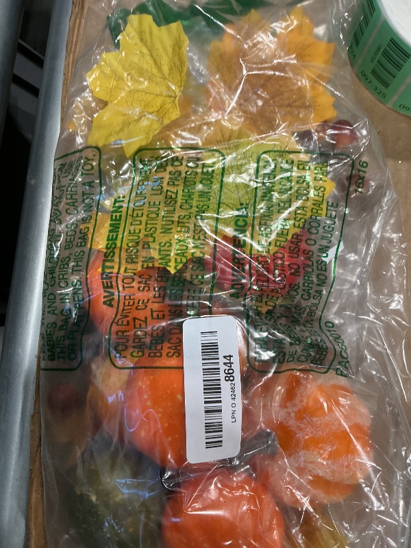 Photo 1 of ****Missing Parts*****  Thanksgiving Cornucopia Basket Set Fall Table Centerpieces 13.78'' Thanksgiving Large Cornucopia Horn of Plenty Harvest Decorations with 100 Pcs Artificial Leave Acorn Pumpkin for Table Home(Classic)