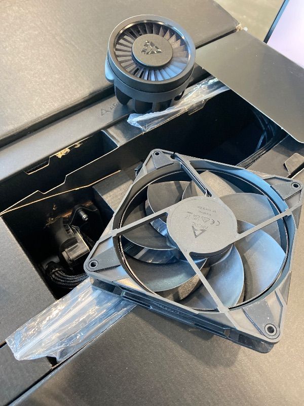 Photo 1 of **unknown missing pieces**ASUS ProArt LC 420 All-in-one CPU Liquid Cooler with Illuminated System Status Meter and Three Noctua NF-A14 industrialPPC-2000 PWM 140mm Radiator Fans