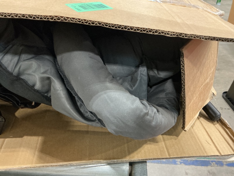 Photo 1 of *MINOR DAMAGE - USED*
Lazy Chair with Ottoman - 400lb Capacity Lounge Chair, Oversized Reading Armchair with Folding Footrest & Side Pocket, Comfortable Accent Chair for Living Room, Bedroom (Plush Grey)