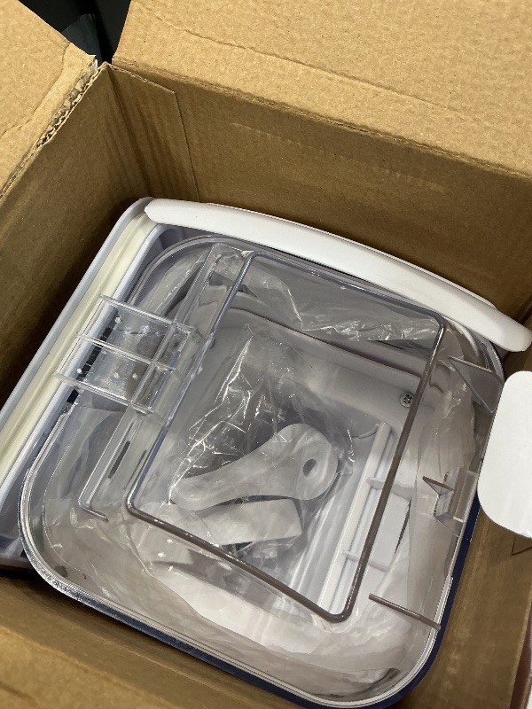 Photo 1 of FHJP Cereal Dispenser Countertop, 5L Cereal Containers Storage Dispenser for Pantry, Large Dry Food Cereal Dispenser, Not Easy to Crush Cereal, Can Hold Oatmeal, Snack, Grain, Pet Food (White, 2Pc)