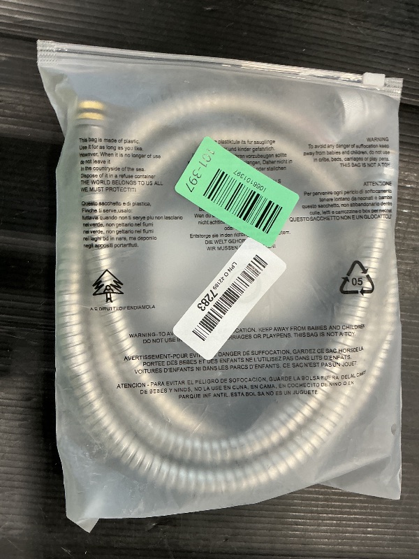 Photo 1 of 46092000 Pull Out Spray Hose for Grohe Kitchen Faucets, Pull Down Kitchen Faucet Hose Replacement for Alira and Ladylux and Euro Plus, 59-Inch Chrome Finish (Chrome Finish)