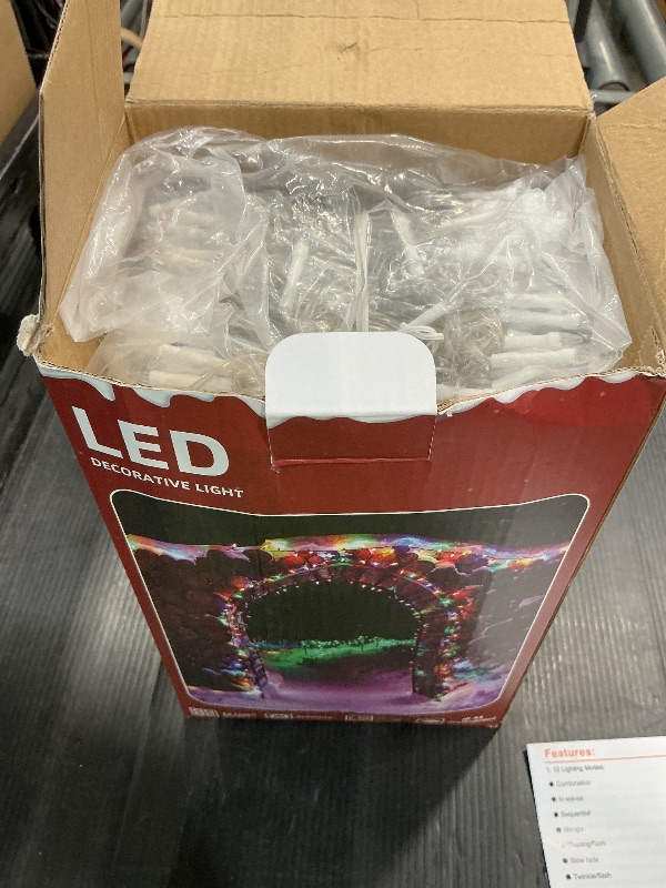 Photo 1 of 1500LED Christmas Lights Outdoor Use, 470ft 12 Modes Multicolor LED String Lights with Timer Dimmable, Waterproof Christmas Lights for Tree Wedding Xmas Patio Balcony Garden Decor Multicolor