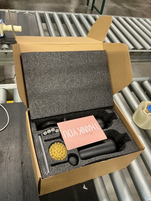 Photo 1 of [Luxury] Kitchen Soap Dispenser Set - 16OZ Black Glass Bottle, Stainless Steel Pump, Instant Dry Tray, Waterproof Labels, Non-Slip Silicone Pad, and Dish Brush | Upgrade for Your Kitchen and Bathroom