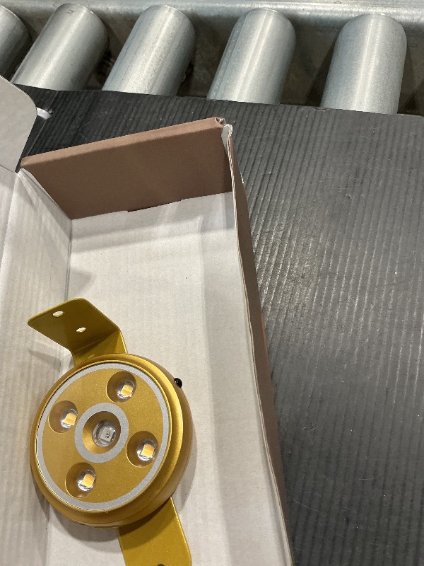 Photo 1 of ***MISSING PIECES*** 3 Pack Picture Light for Wall with 1200mAh Rechargeable Battery Operated Lights Remote Dimmable Timer Painting Light Magnetic 3 Adjustable Lighting RGB Modes Wall Decor Lights for Living(Gold)