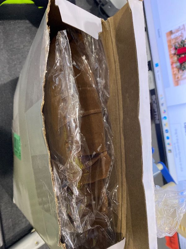 Photo 1 of ***BROWN NOT RED*** Knitgrip 20 x 71 Inches Christmas Extra Large Velvet Bows Christmas Tree Topper Decor Giant Xmas Tree Toppers Bows for Home Wreath Wall Backdrop Birthday Wedding Party Decorations(Deep Red)