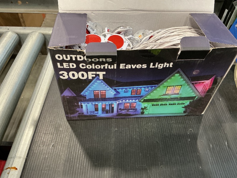 Photo 1 of ***MISSING POWER SUPPLY*** LETIANPAI 300FT Permanent Outdoor Lights,RGB Eaves Light with App Control Remote,DIY Scene Modes IP67 Waterproof Under Eave Lighting,Outdoor Lights for Decor,Garden Decor,House,Party,Holiday