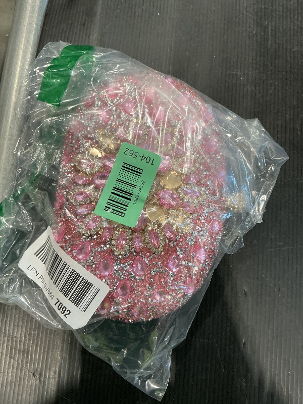 Photo 1 of *MINOR DAMAGE - USED*
Beaguful Women's Evening Bags Sparkly Rhinestone Clutch Purses Luxury Handbags Oval Pink