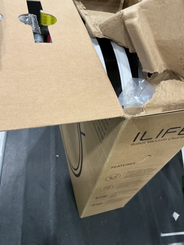 Photo 1 of **Missing Part - Cord Missing**
ILIFE V5s Plus Robot Vacuum and Mop Combo with Wi-Fi/App/Alexa, Automatic Self-Charging Robotic Vacuum Cleaner, Slim and Quiet, Cleans Hard Floors Carpets and Pet Hair (V5s Pro Upgrade Version)